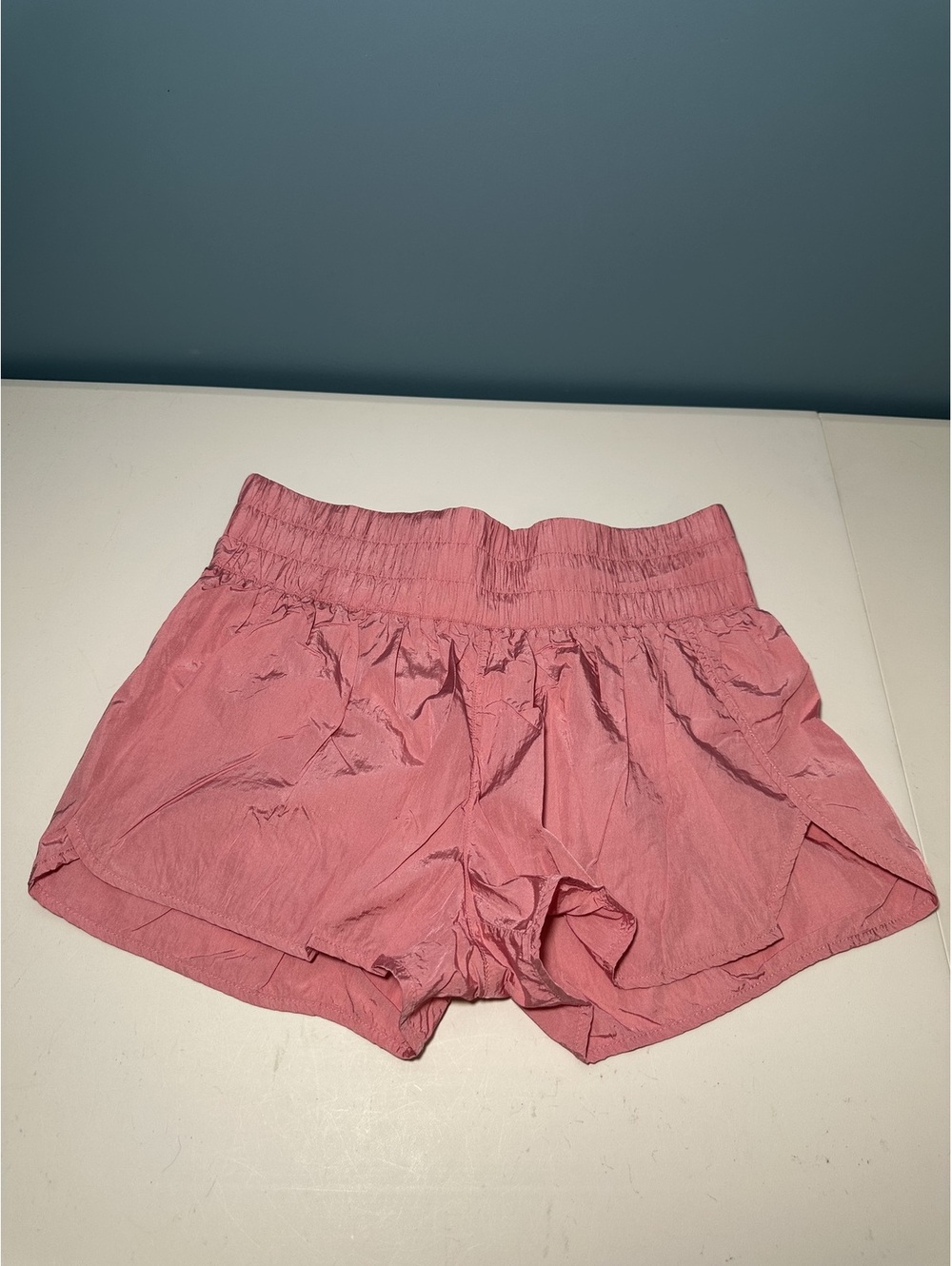 ASOS REVIVAL Pink Athletic Shorts with Inner Lining Size L